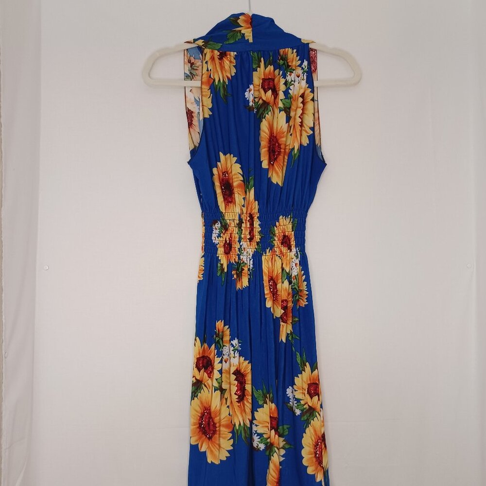 Women's Jensemingxia Sunflower Midi Spring/Summer Dress Size Med Very Stretchy - Picture 3 of 7